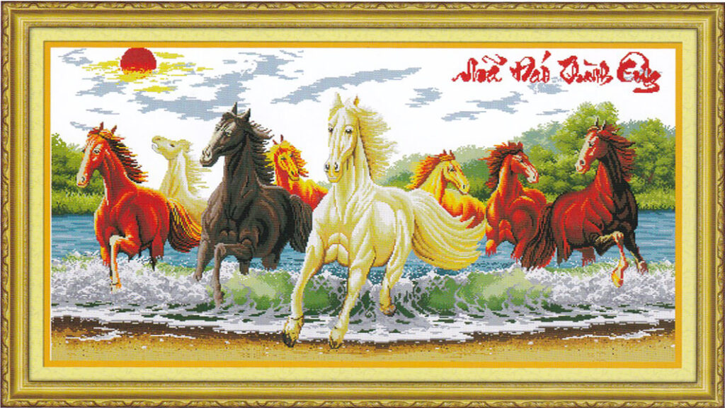 Tranh thêu chữ thập khổ lớn