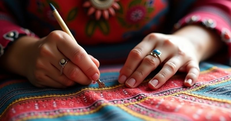 Những lỗi thường gặp khi mới học thêu tranh như nhăn vải và rối chỉ